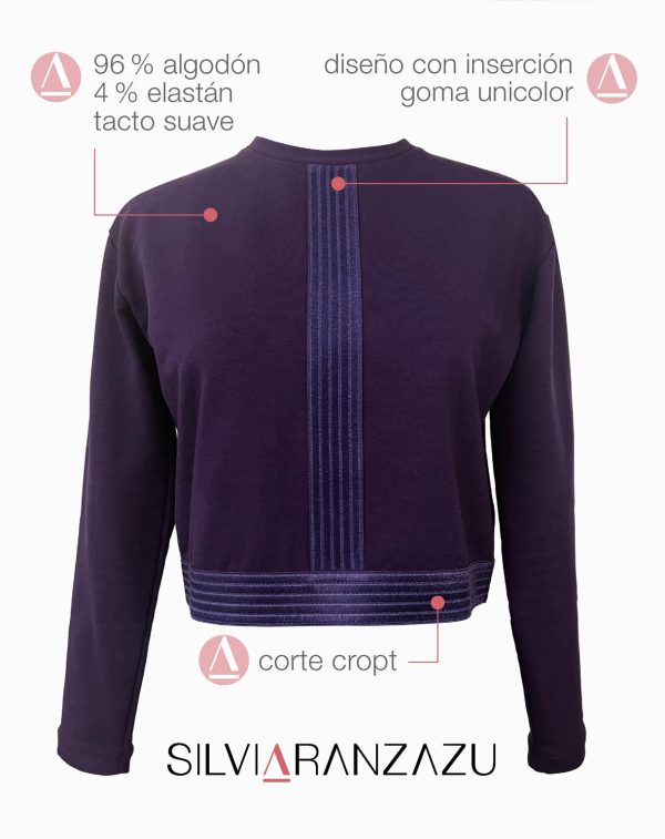 SUDADERA VELVET VIOLET - Imagen 2