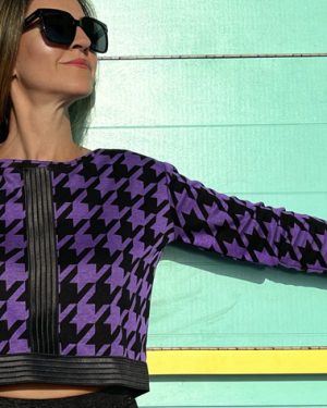 Sudadera JACQUARD PURPLE